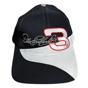Vintage Dale‎ Earnhardt NASCAR Hat Competitors View Black White OSFM 3 Racing
